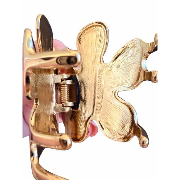 Lele Sadoughi NWT Lily Claw Clip in Gold main image 7